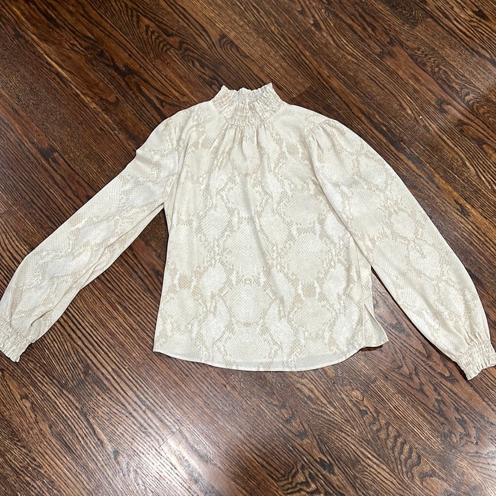 Banana Republic snake skin blouse